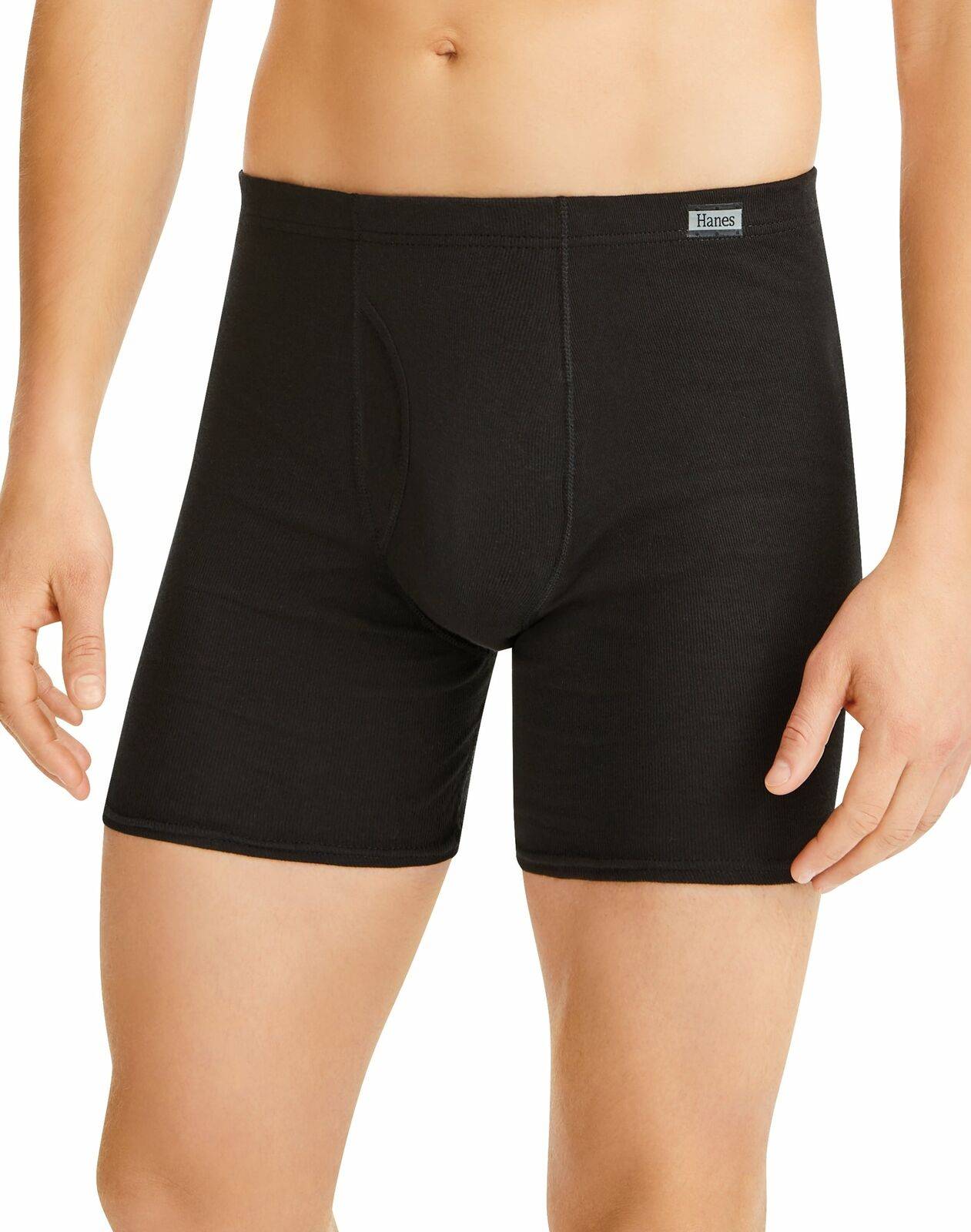 6 pack Boxer Briefs Men's Tagless Cool Comfort Soft Waistband Underwear  Multi-Color -L - Invastor