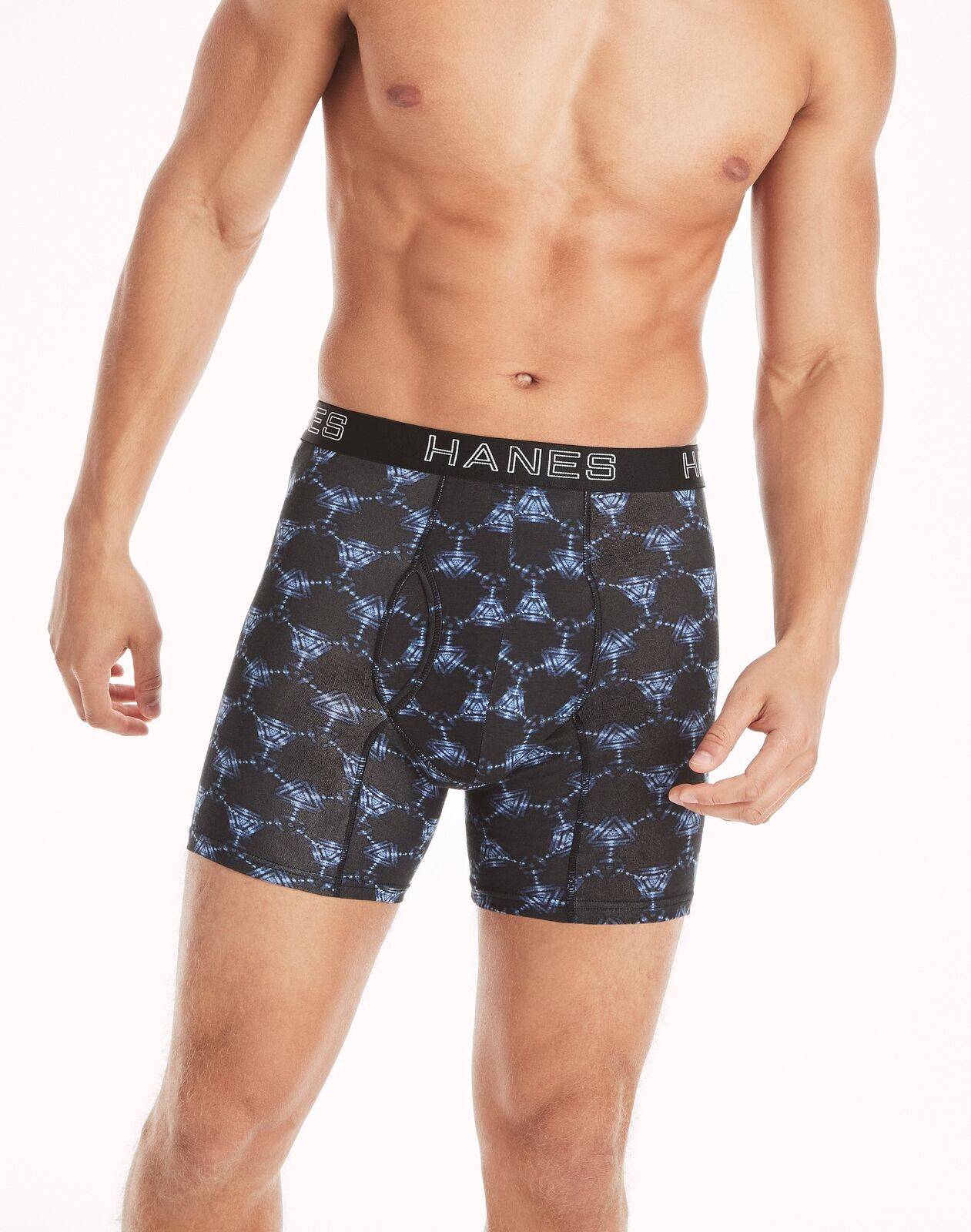 Hanes Men's Cotton Briefs with Comfort Flex Waistband, Assorted Colours,  3-Pack