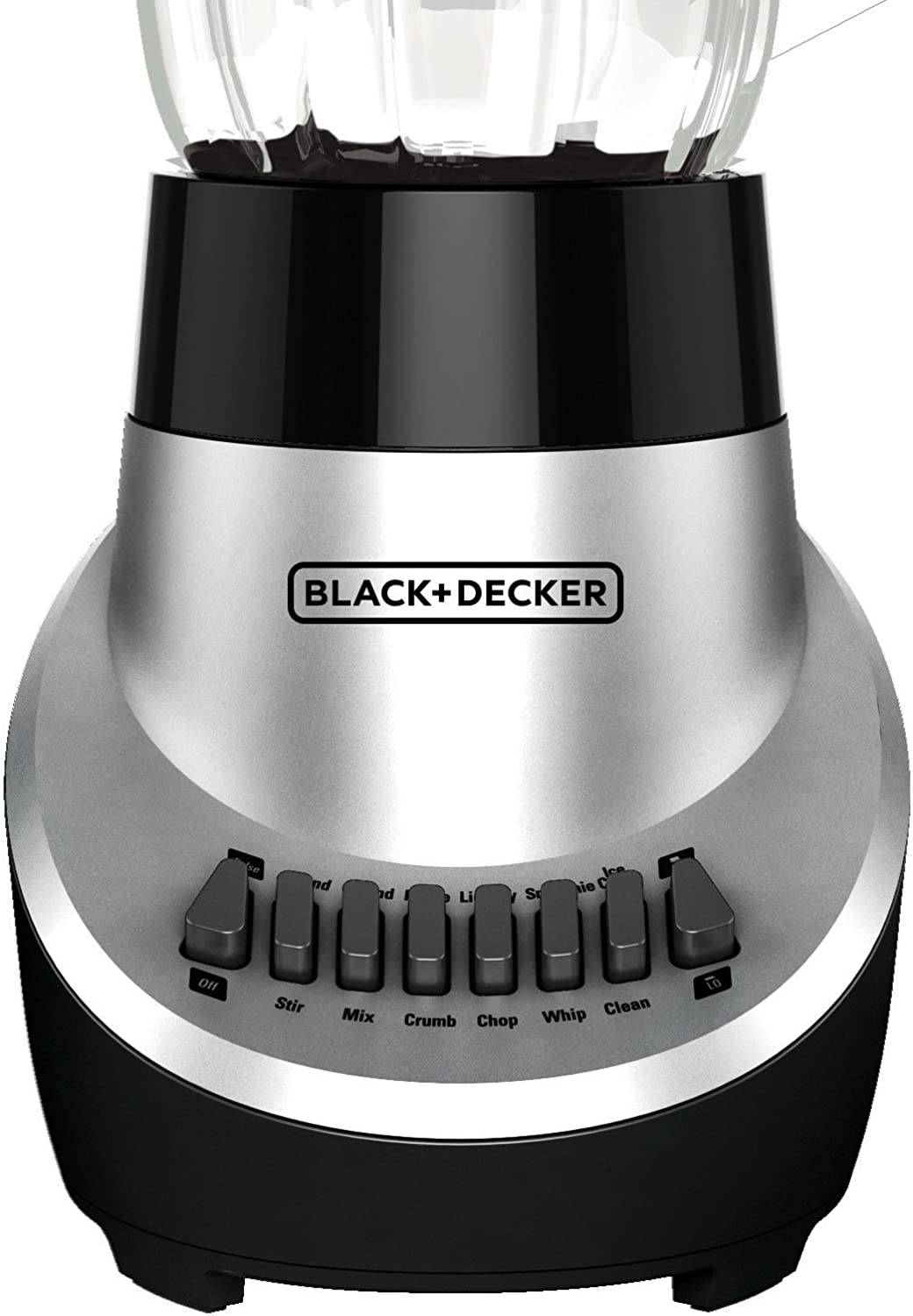 BLACK+DECKER FusionBlade Blender with 6-Cup Glass Jar, Silver, BL1130SG -  Invastor