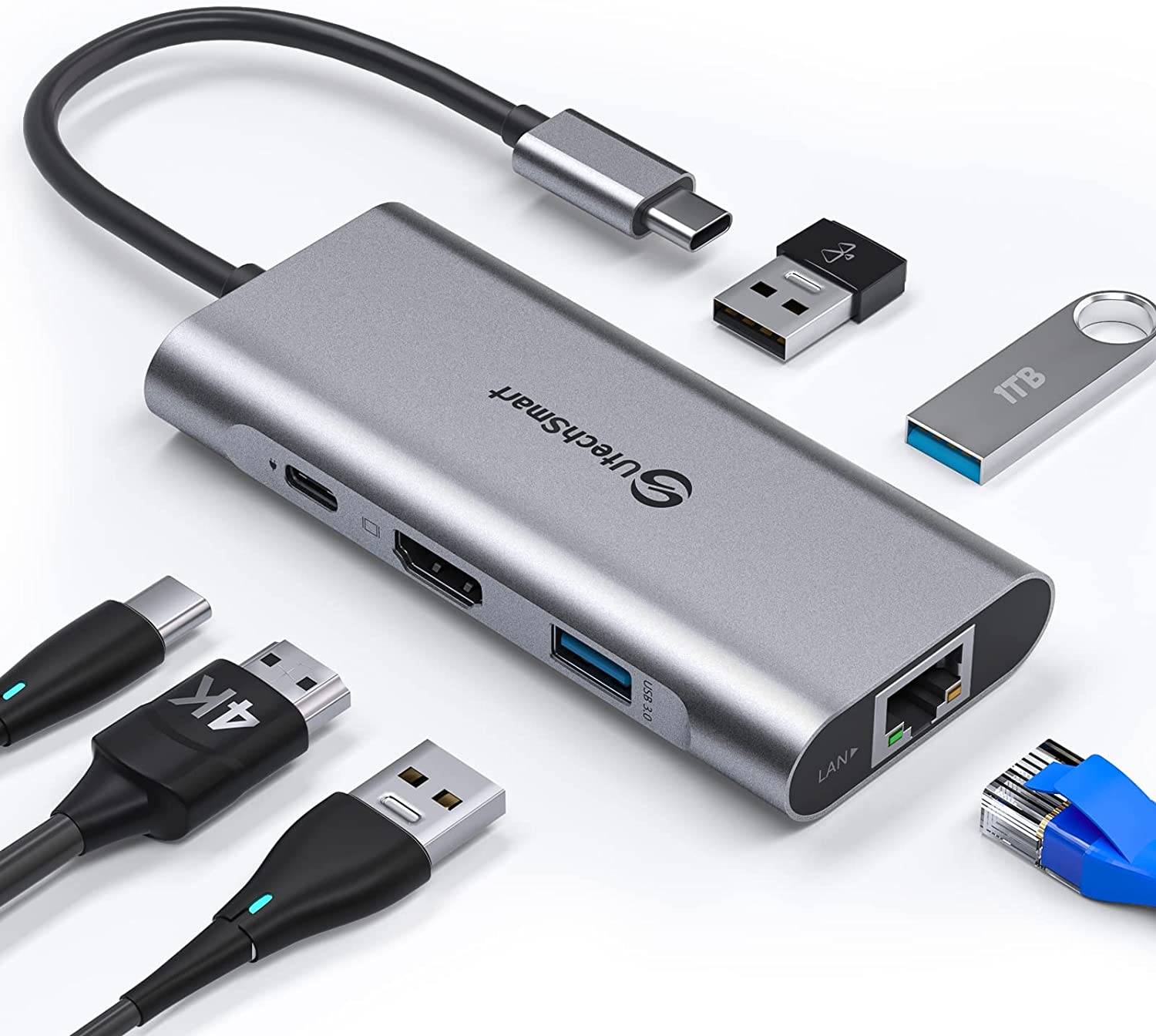 Rocstor Premium USB-C® Multiport Adapter Dock Station