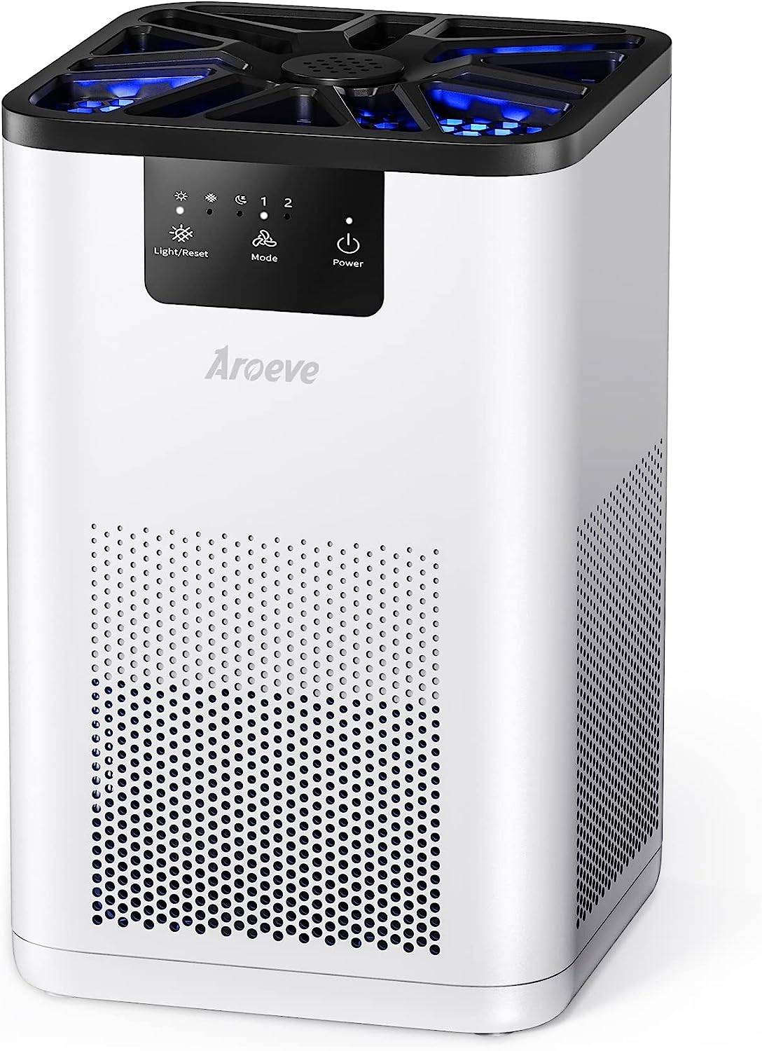 AROEVE Air Purifiers for Large Room Up to 1095 Sq Ft Coverage with Air  Quality Sensors H13 True HEPA Filter with Auto Function for Home, Bedroom