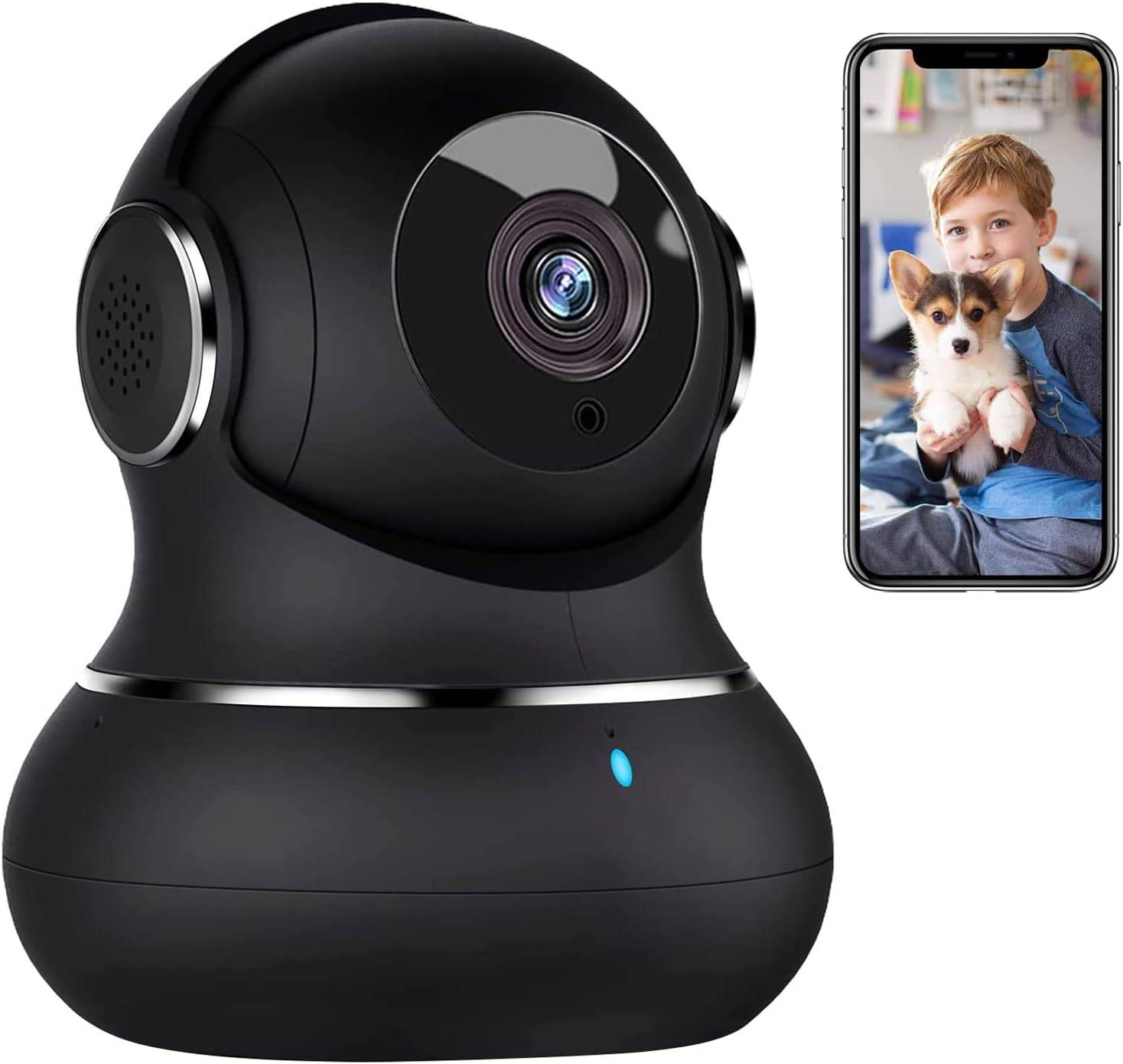 YI Pro 2K Indoor Security Cameras: Pet Cameras, WiFi Home Security System  for Baby/Elder/Nanny with Night Vision, Siren, 24/7 SD Card Storage, Phone